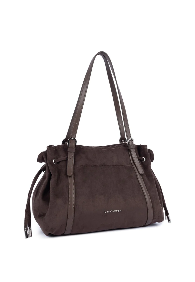 Lancaster Sac cabas épaule Zippé L Velvet Emma Marron