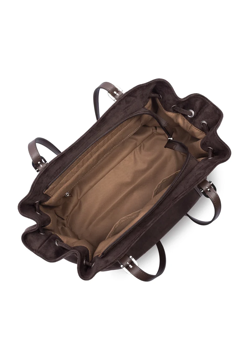 Lancaster Sac cabas épaule Zippé L Velvet Emma Marron