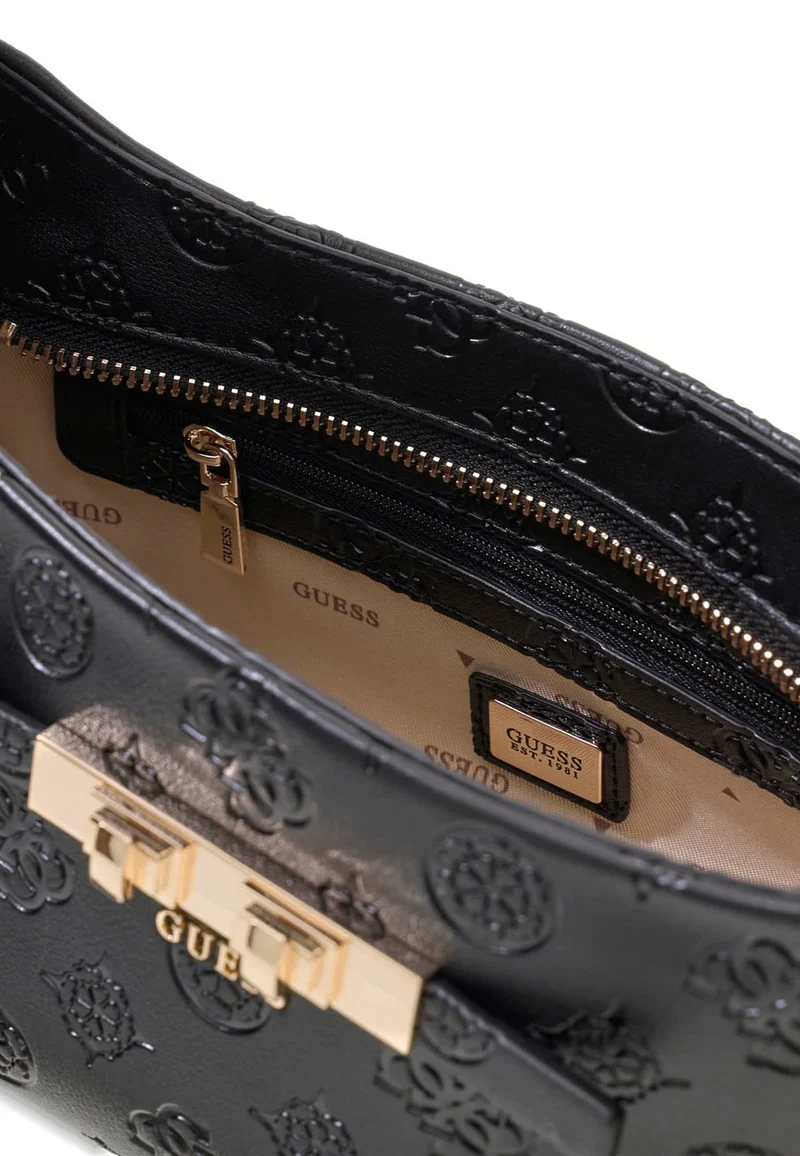Guess Sac Bandoulière Carmella Black Logo