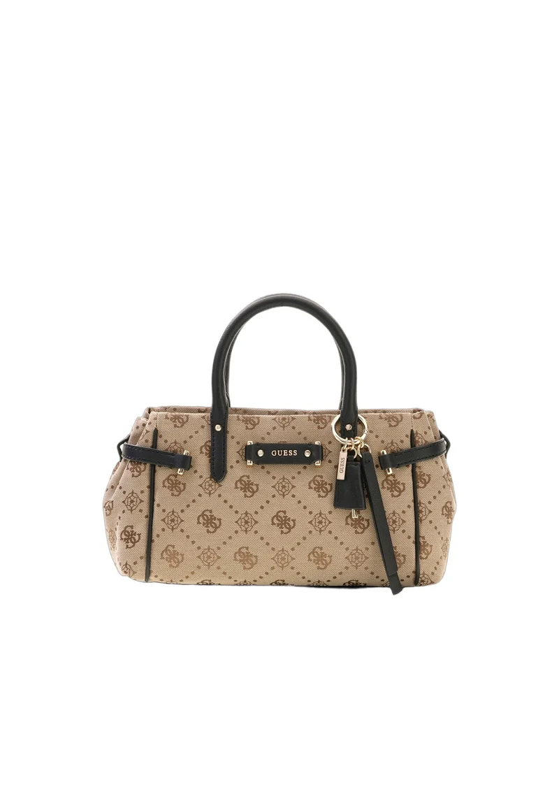 Guess Sac à Main Dorothy Petit Latte Logo/Black