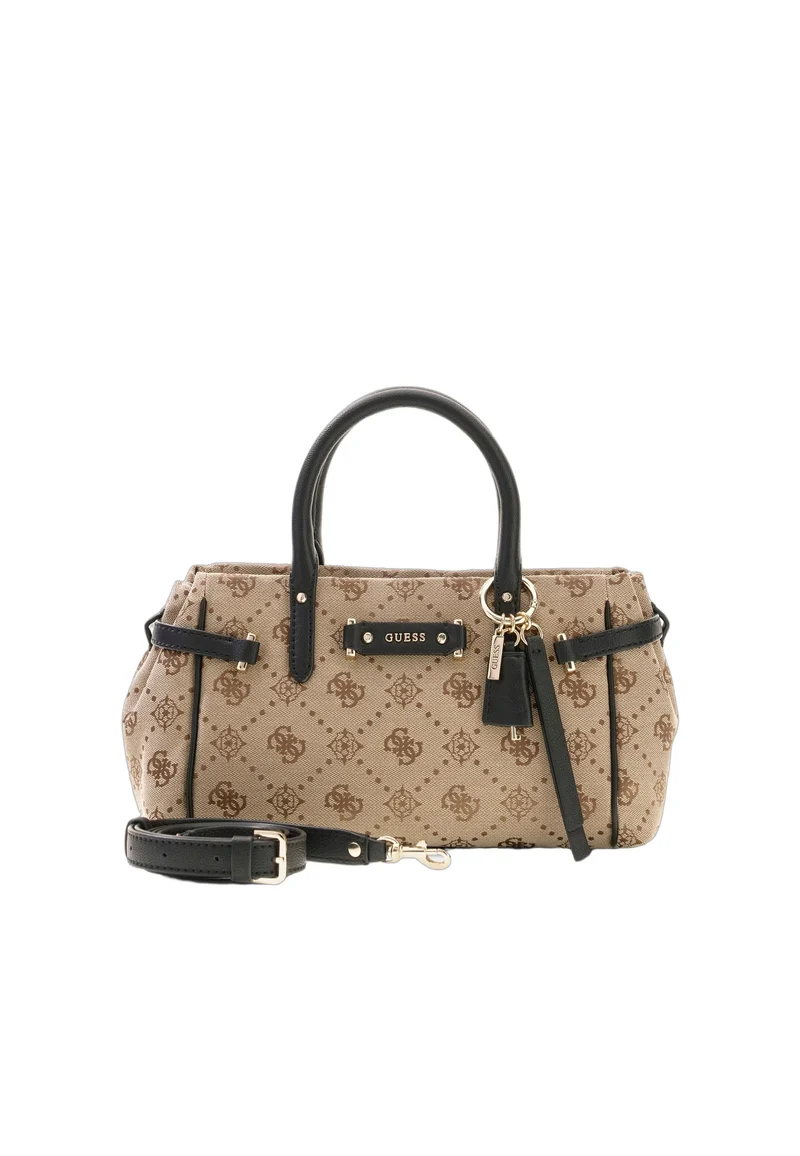 Guess Sac à Main Dorothy Petit Latte Logo/Black