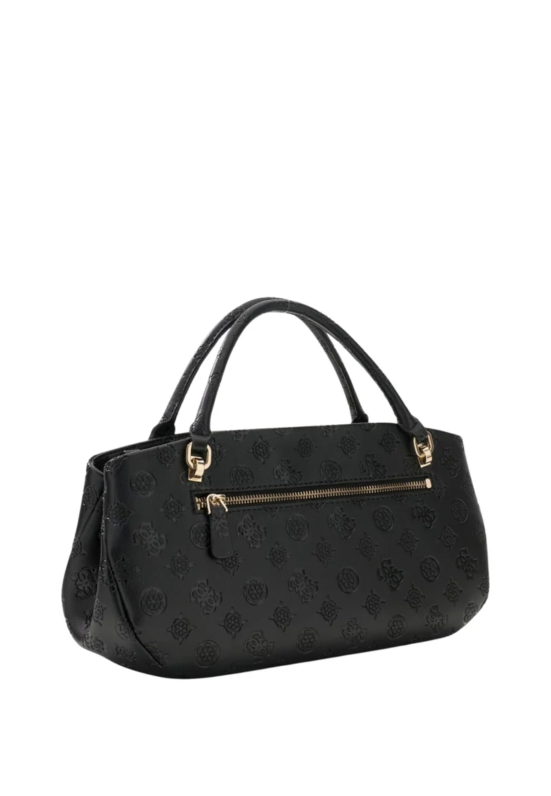 Guess Sac à Main Carmella 3 Compartiments Black Logo