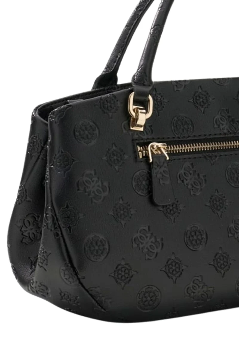 Guess Sac à Main Carmella 3 Compartiments Black Logo