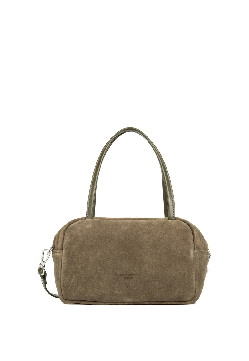 Lancaster Sac à main Zippé M Suède IT Kaki foncé