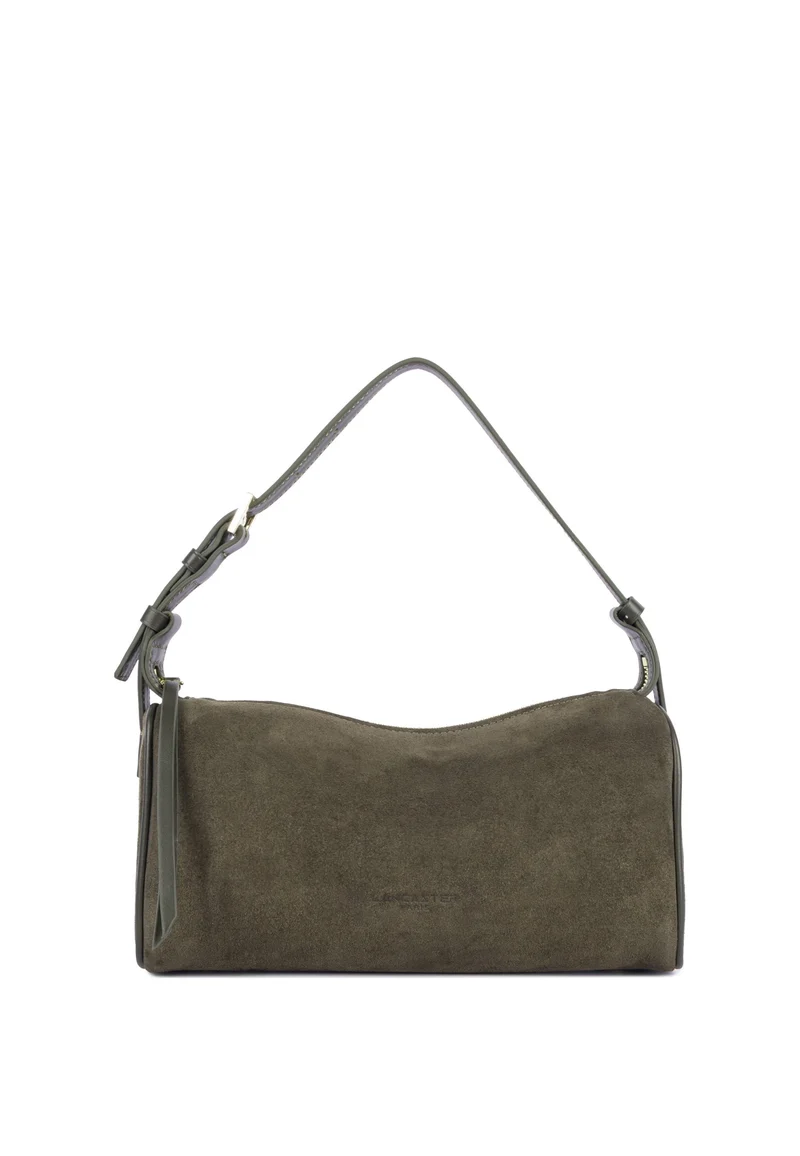 Lancaster Sac rectangle Zippé M Suède Kaki