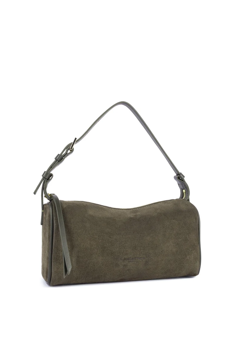 Lancaster Sac rectangle Zippé M Suède Kaki