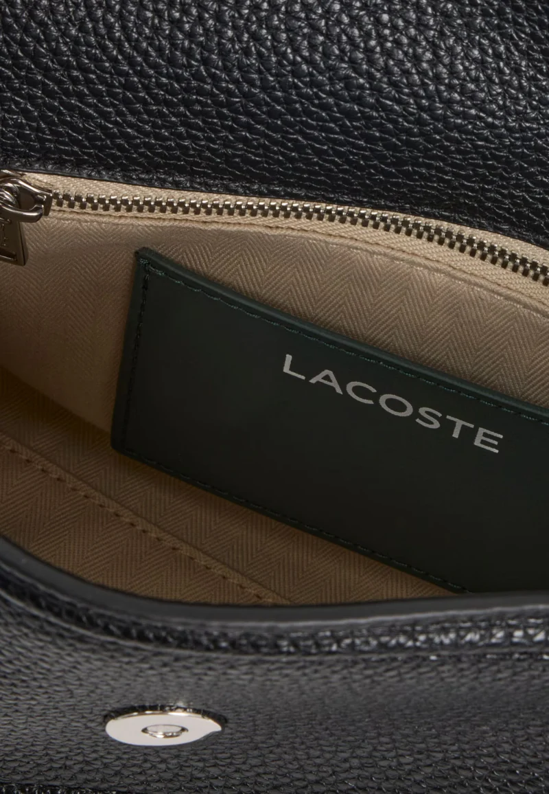 Lacoste Sac à bandoulière et à rabat Femme Everyday Club Noir