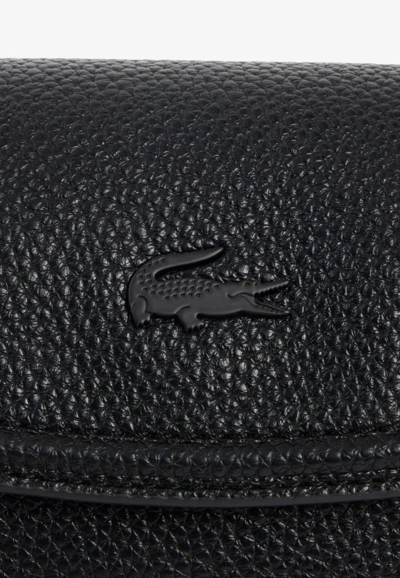 Lacoste Sac à bandoulière et à rabat Femme Everyday Club Noir