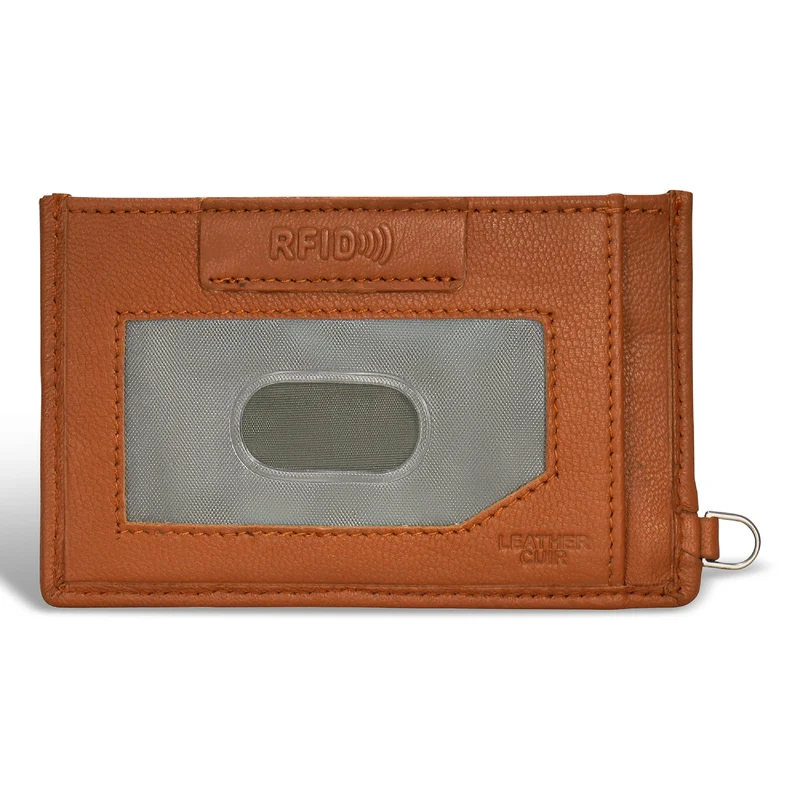 Denim / Leather Slim Cardholder