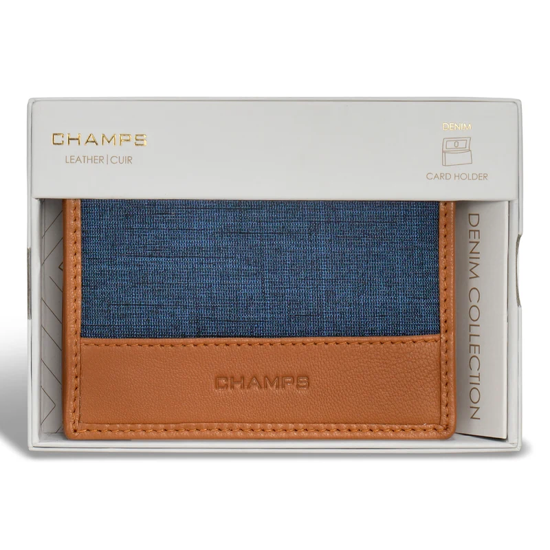 Denim / Leather Cardholder