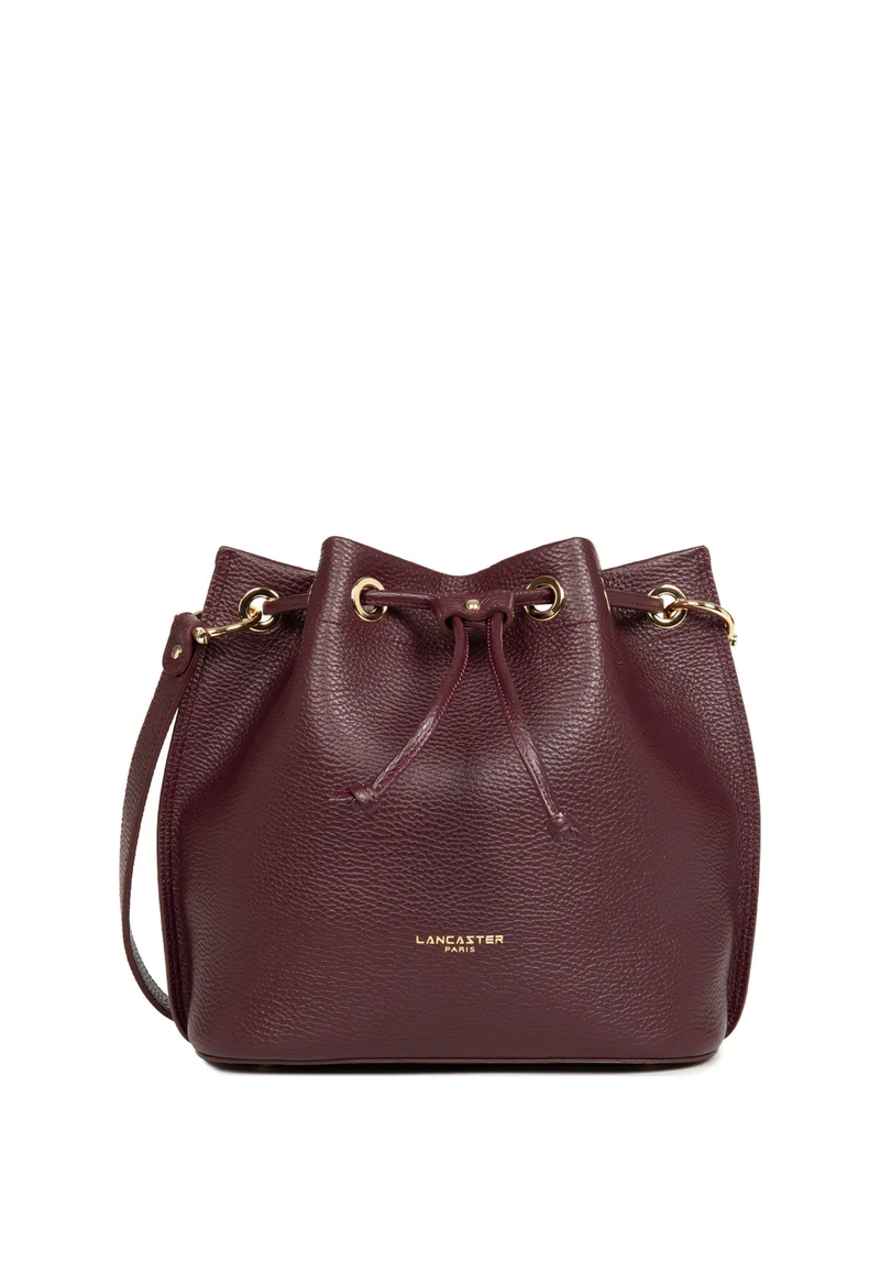 Lancaster Sac bourse A lacets coulissants M Alba Double Bordeaux foncé