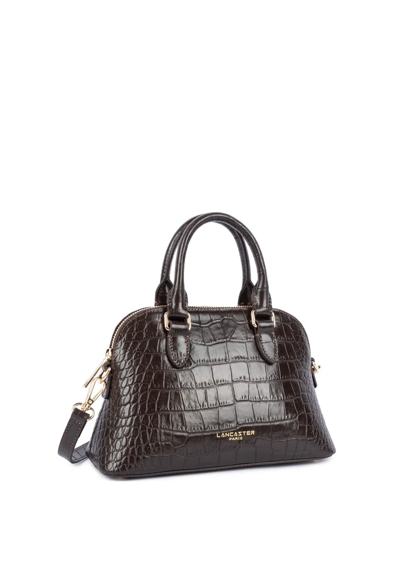 Lancaster Sac demi lune Zippée M Exo Marron Foncé