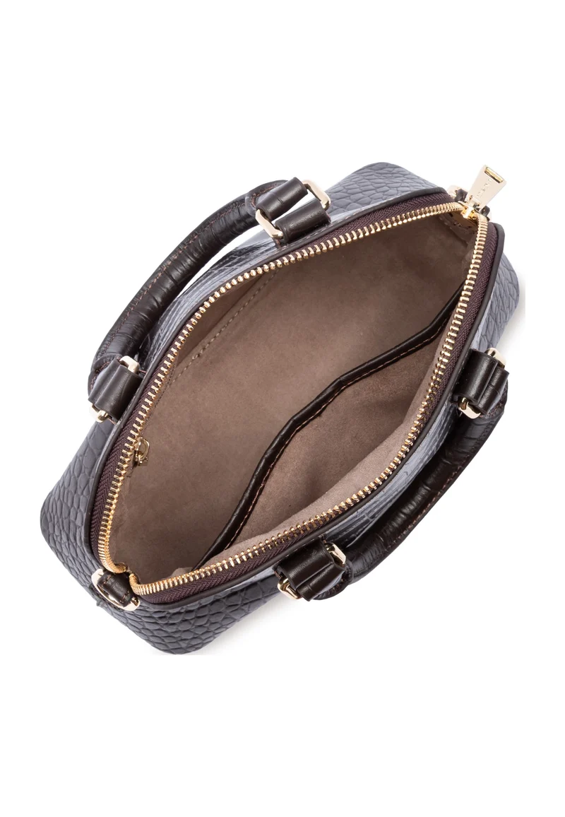 Lancaster Sac demi lune Zippée M Exo Marron Foncé