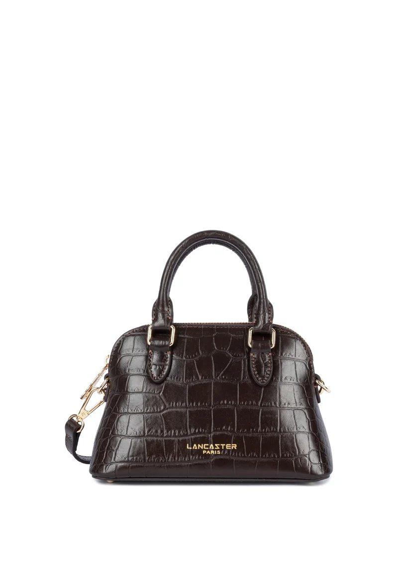 Lancaster Sac demi lune Zippé S Exo Marron Foncé