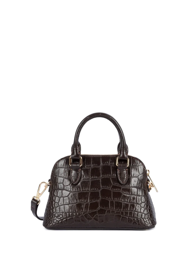 Lancaster Sac demi lune Zippé S Exo Marron Foncé