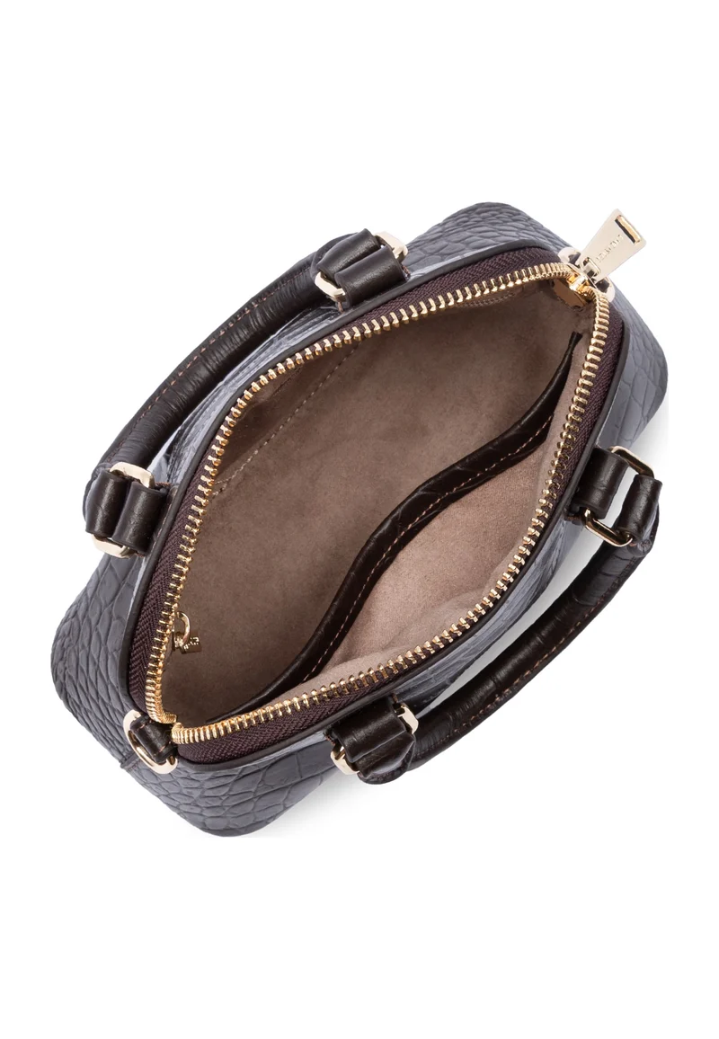 Lancaster Sac demi lune Zippé S Exo Marron Foncé