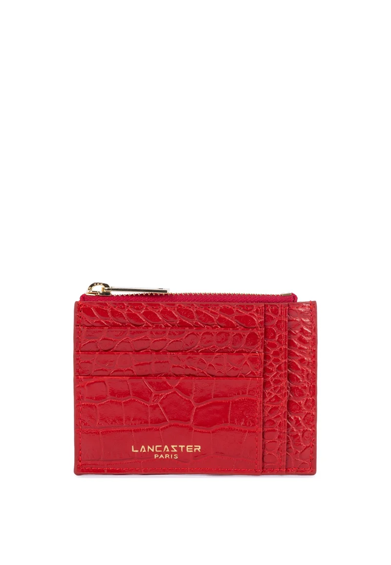 Lancaster Porte-cartes Zippé Exo Rouge