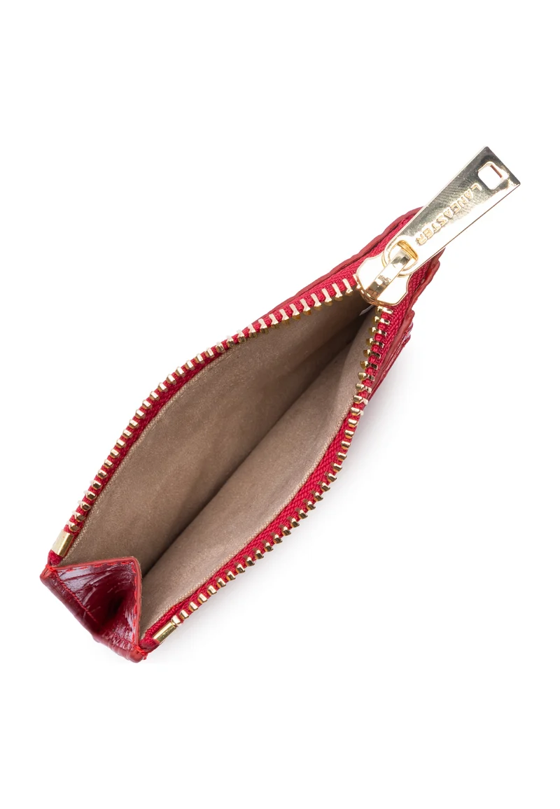 Lancaster Porte-cartes Zippé Exo Rouge