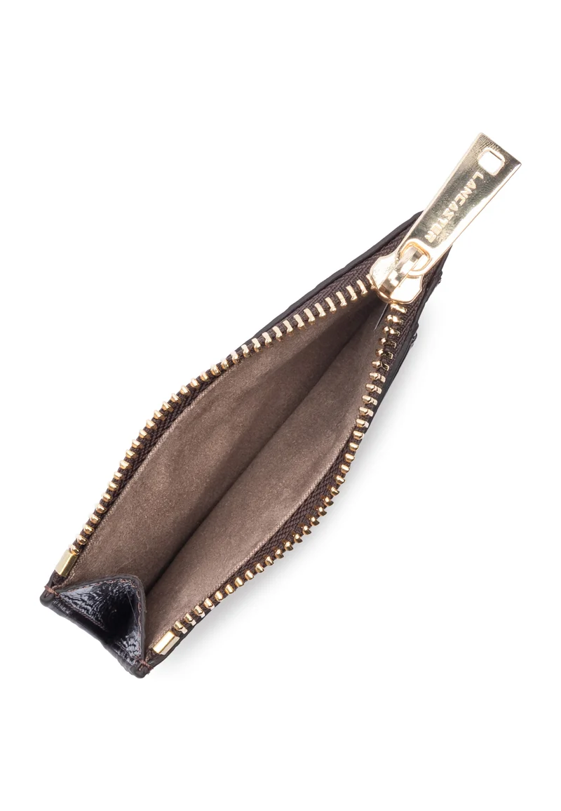 Lancaster Porte-cartes Zippé Exo Marron Foncé