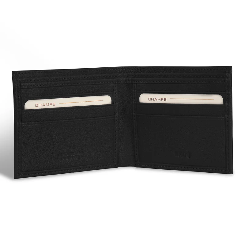 Onyx / Leather Bi-Fold Wallet