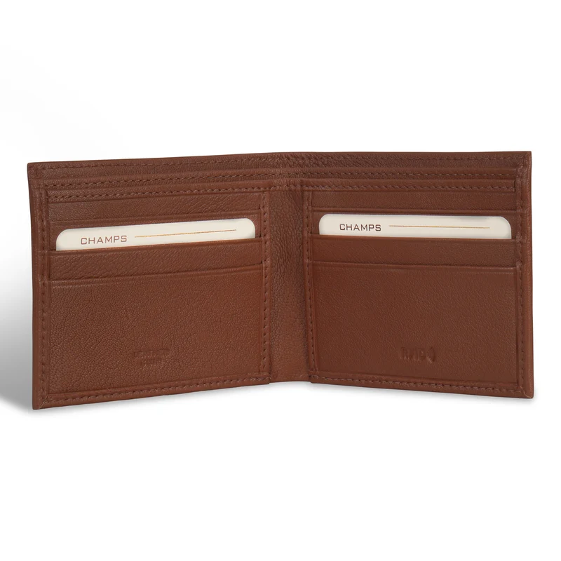 Onyx / Leather Bi-Fold Wallet