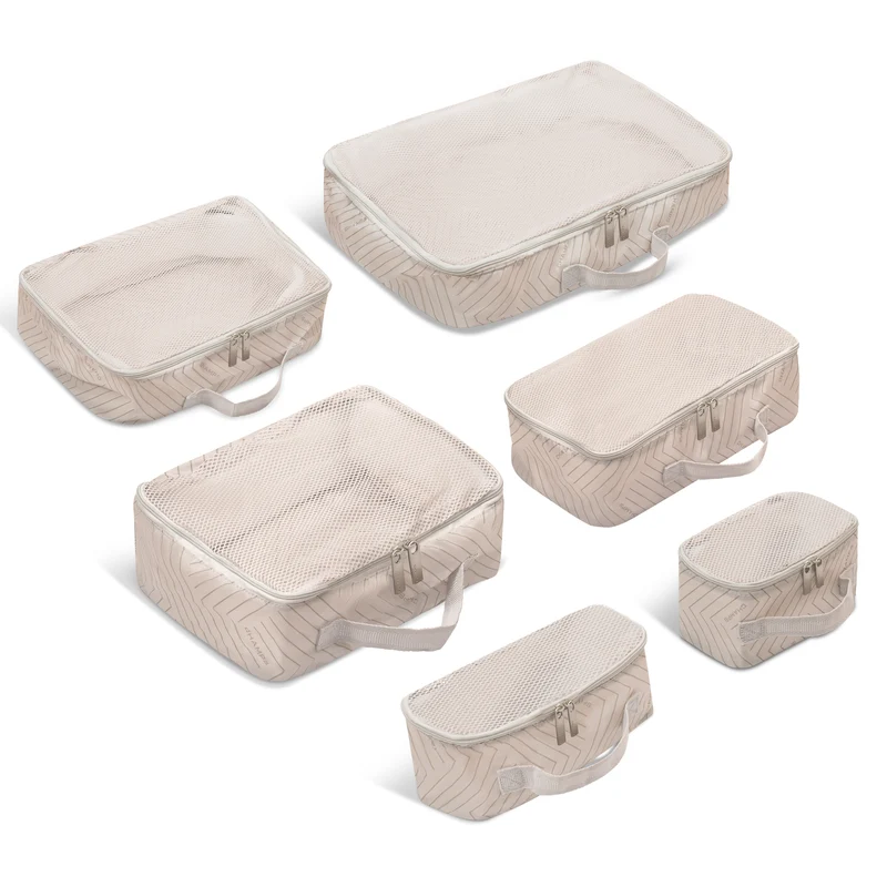Vintage / Travel Packing Cubes / 6-Piece Set