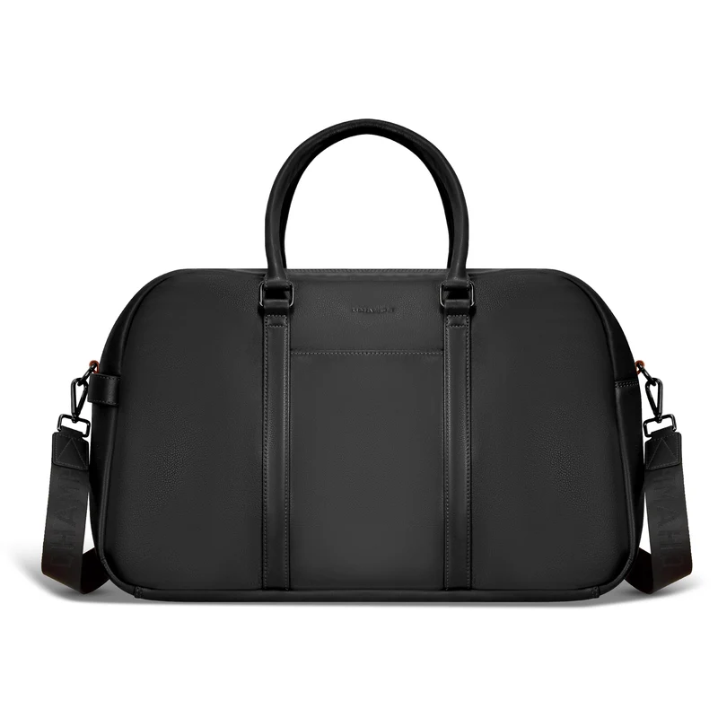 Onyx Leather Duffle Bag