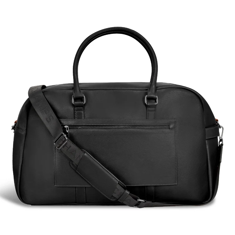 Onyx Leather Duffle Bag