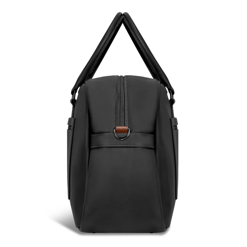 Onyx Leather Duffle Bag