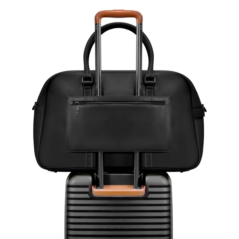 Onyx Leather Duffle Bag