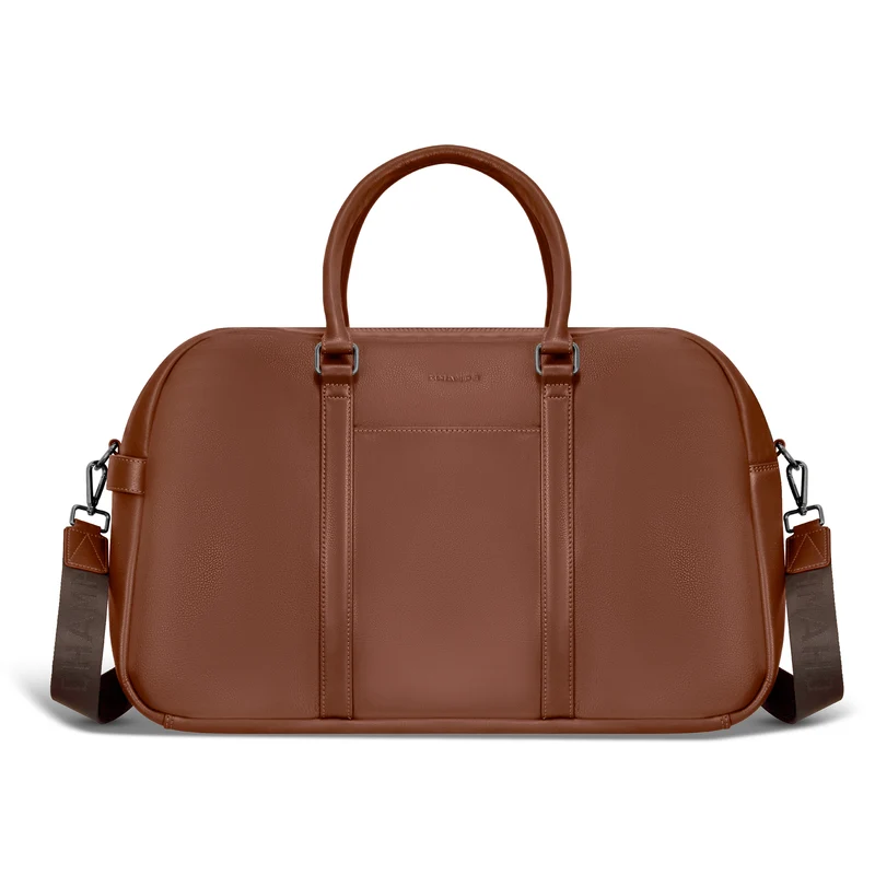 Onyx Leather Duffle Bag