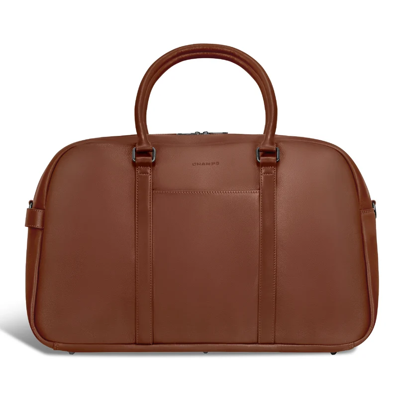 Onyx Leather Duffle Bag
