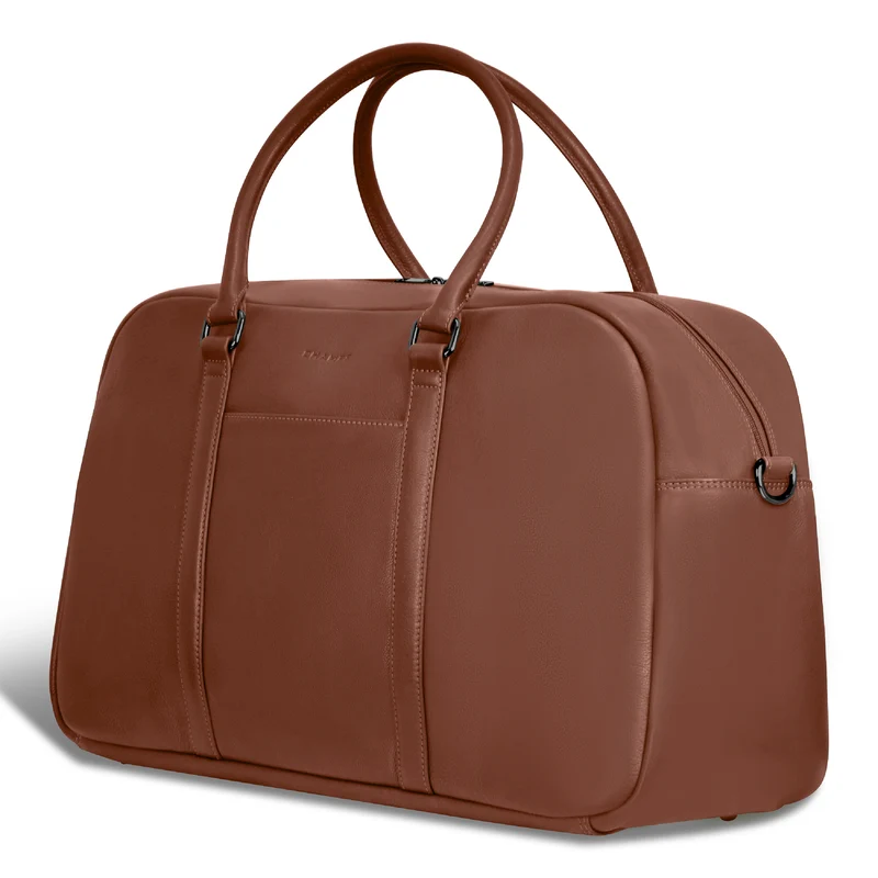 Onyx Leather Duffle Bag