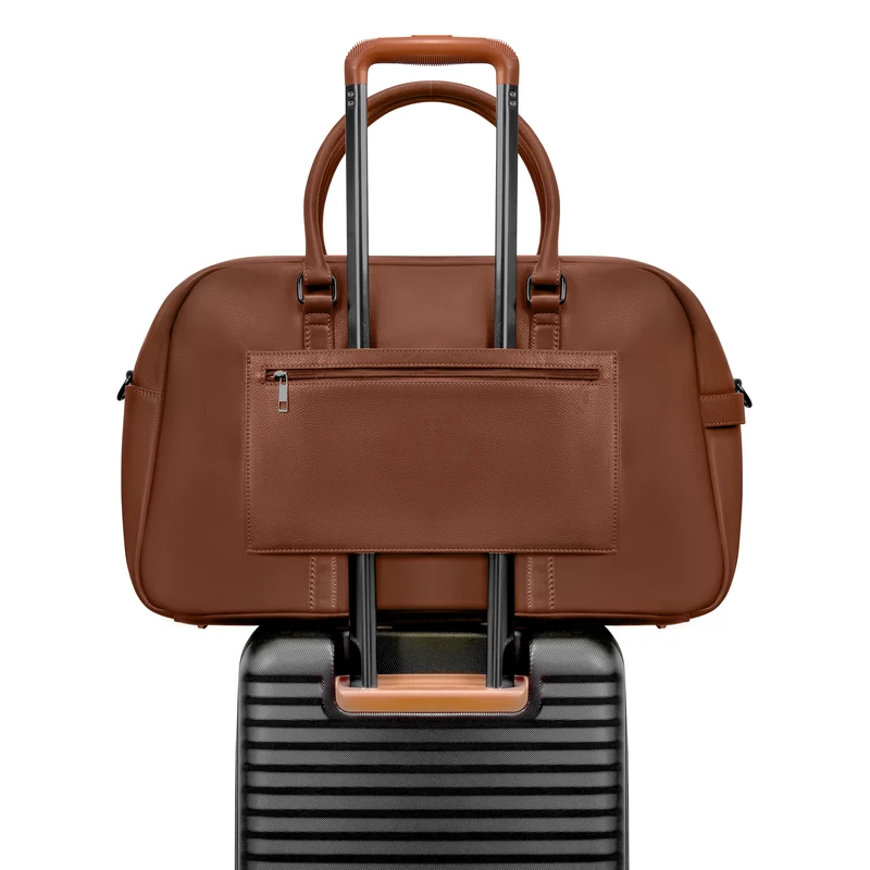Onyx Leather Duffle Bag