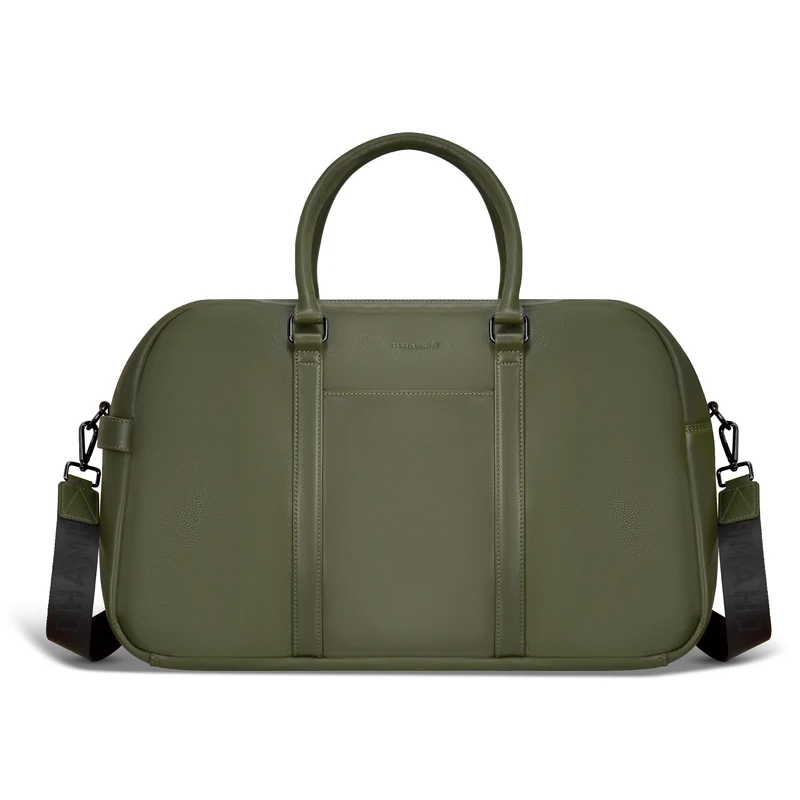 Onyx Leather Duffle Bag