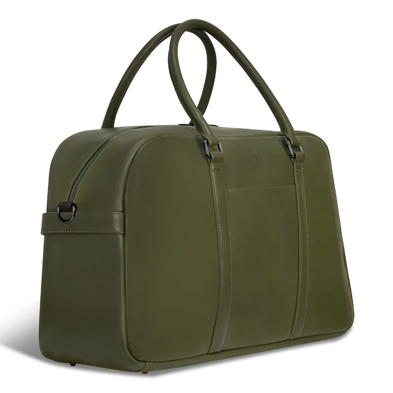 Onyx Leather Duffle Bag