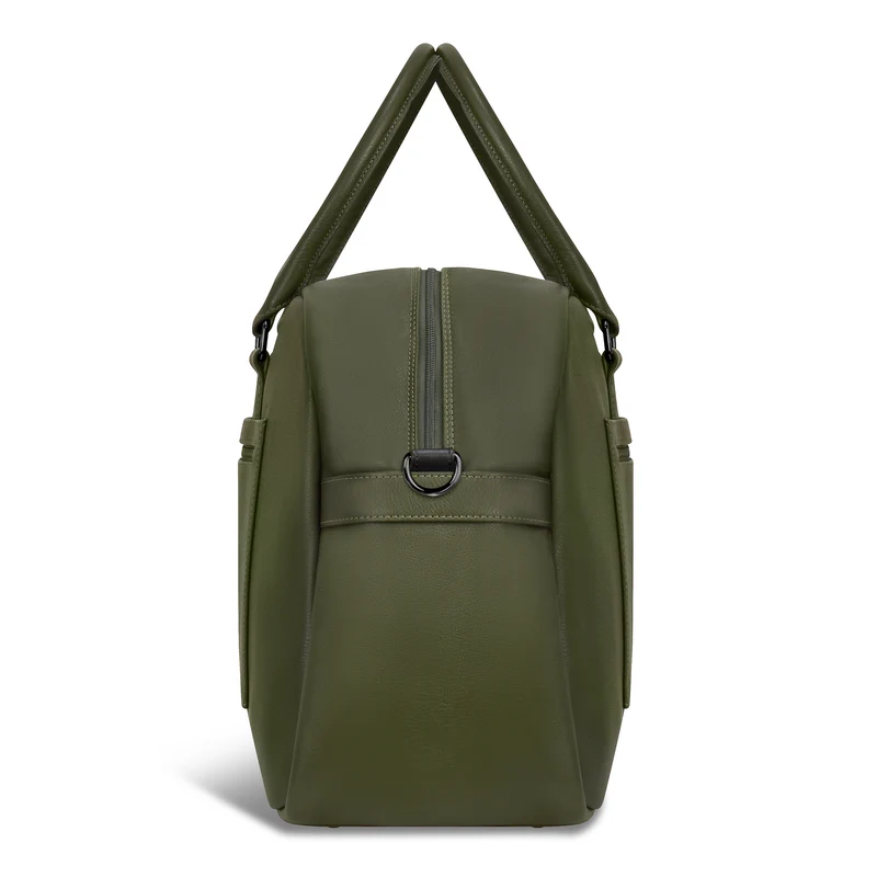 Onyx Leather Duffle Bag