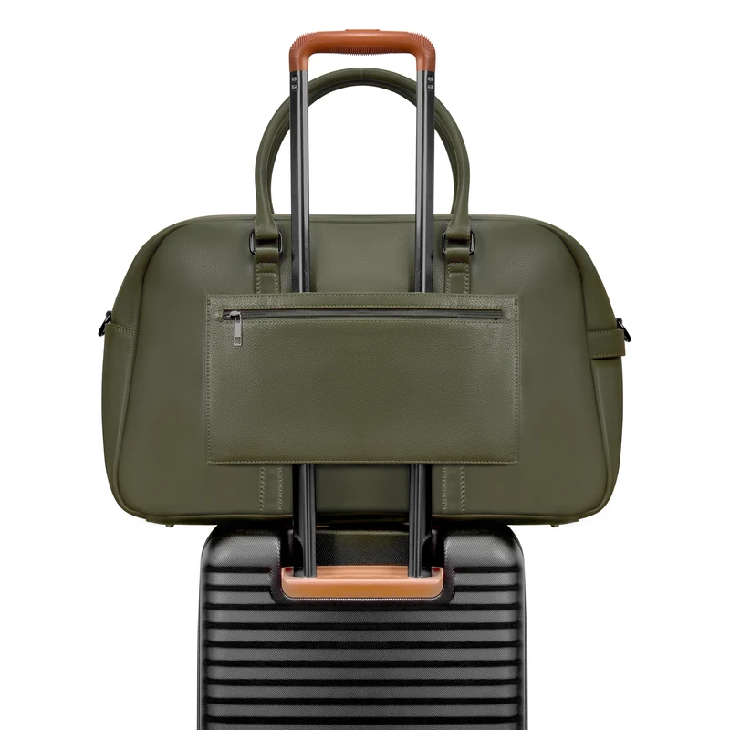 Onyx Leather Duffle Bag