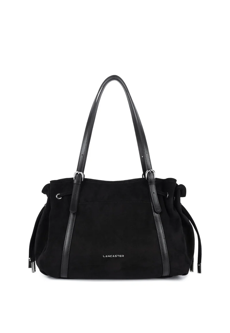 Lancaster Sac cabas épaule Zippé L Velvet Emma Noir