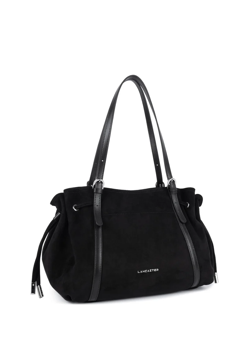 Lancaster Sac cabas épaule Zippé L Velvet Emma Noir