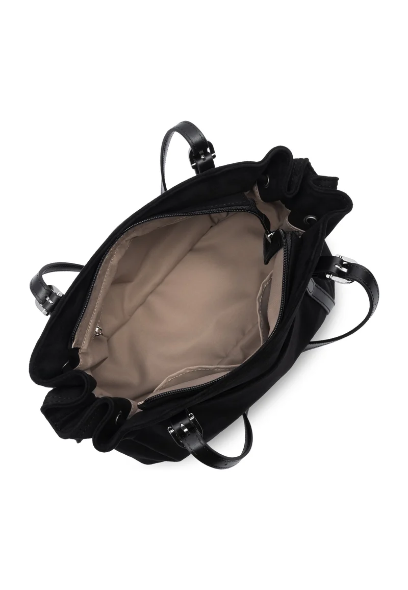 Lancaster Sac cabas épaule Zippé L Velvet Emma Noir