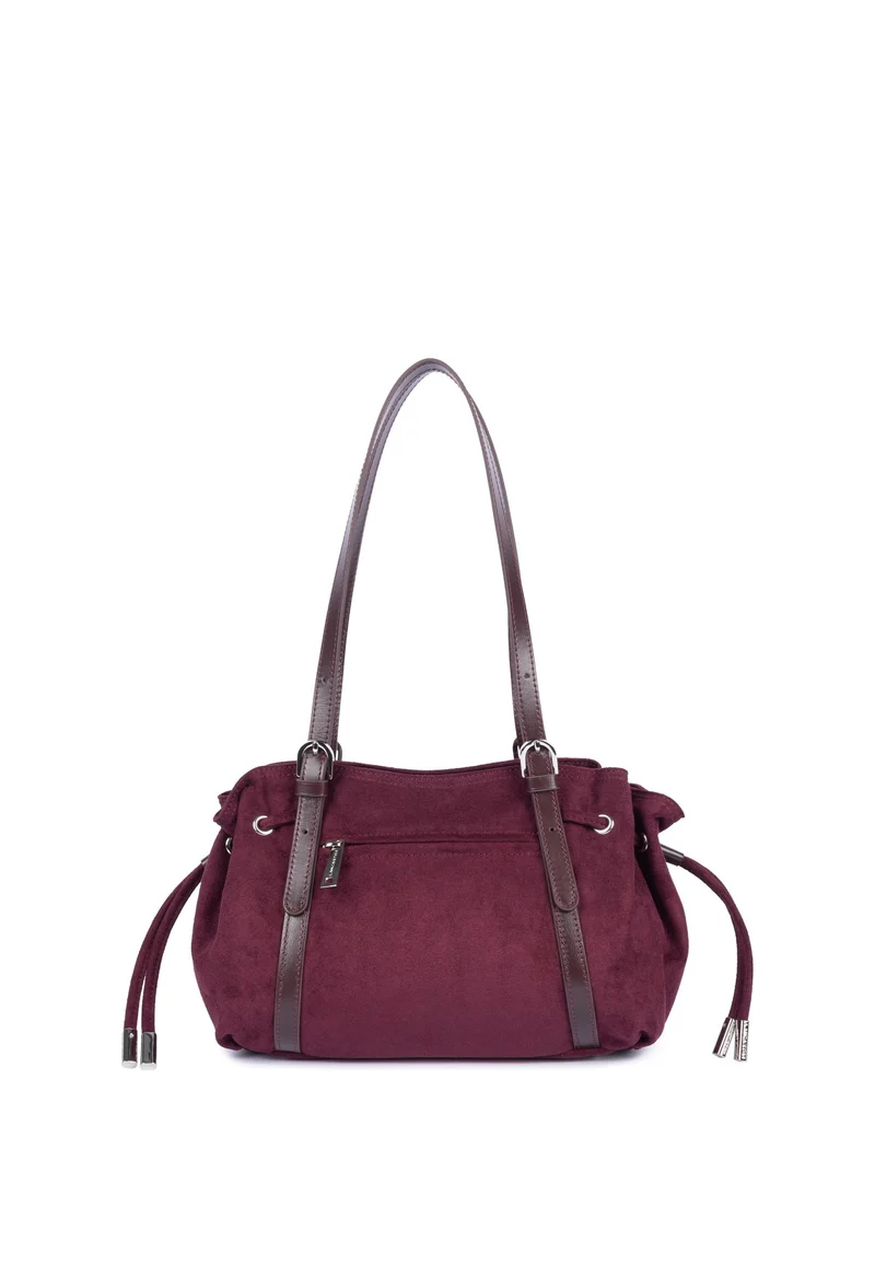 Lancaster Sac cabas épaule Zippé M Velvet Emma Bordeaux