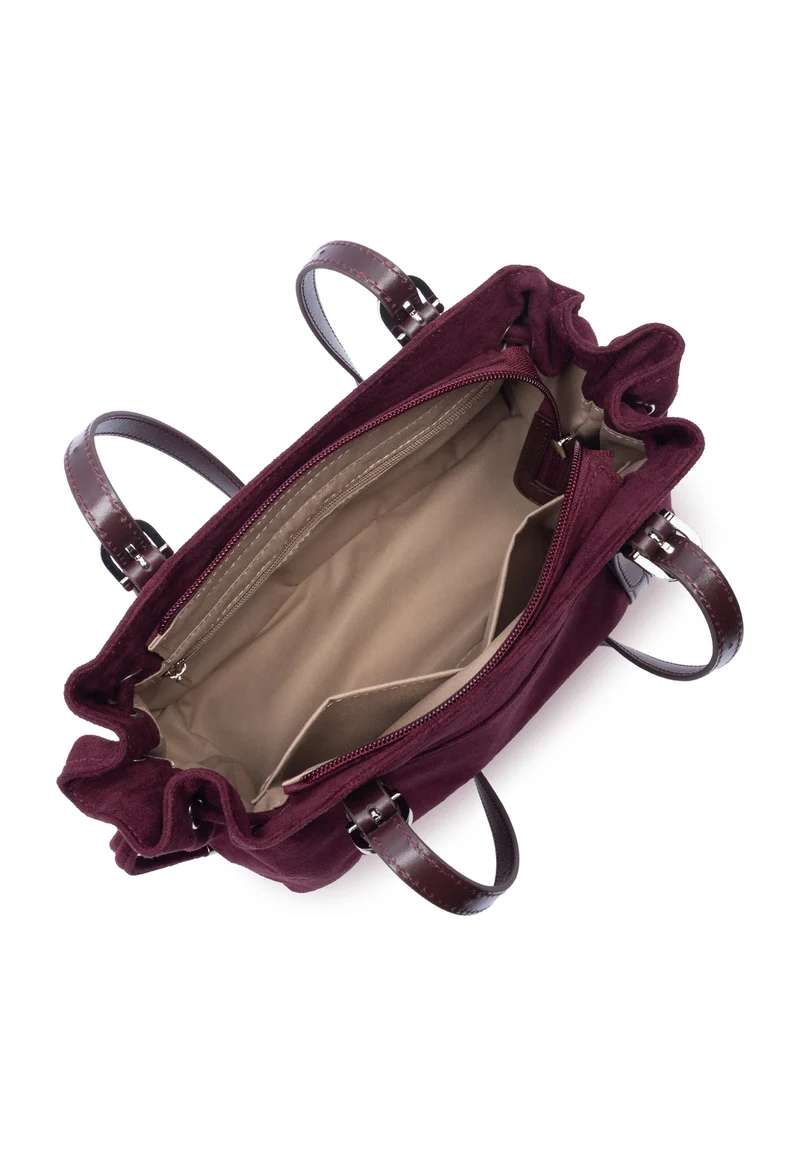 Lancaster Sac cabas épaule Zippé M Velvet Emma Bordeaux