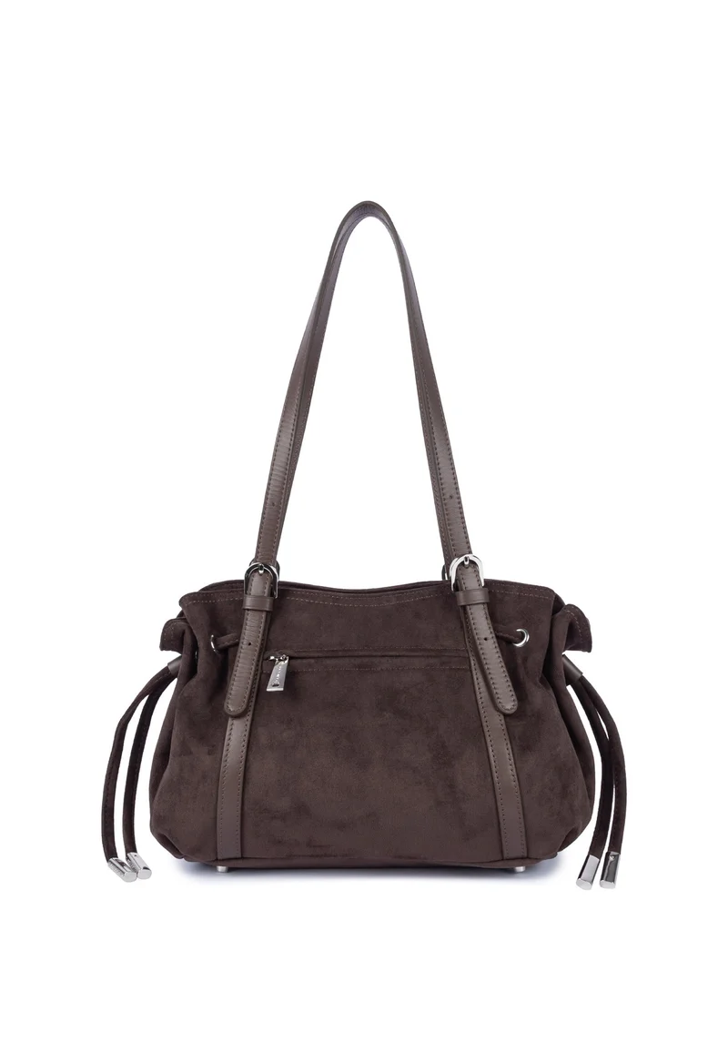 Lancaster Sac cabas épaule Zippé M Velvet Emma Marron
