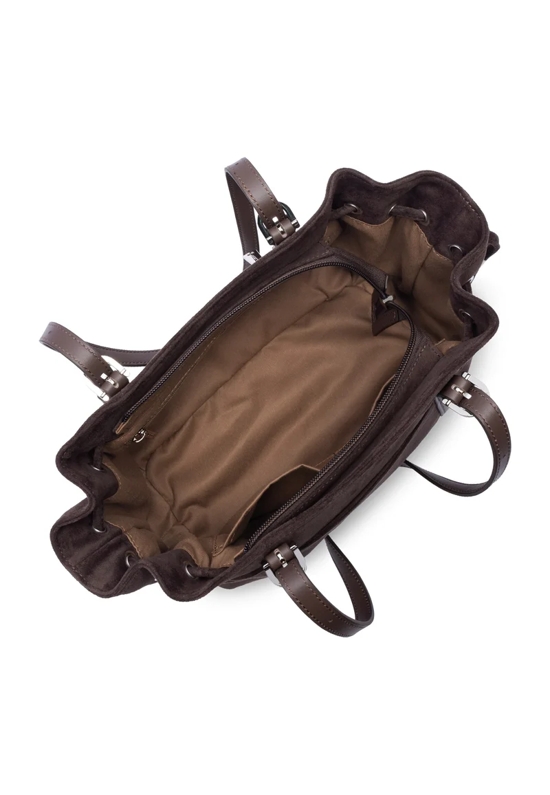 Lancaster Sac cabas épaule Zippé M Velvet Emma Marron