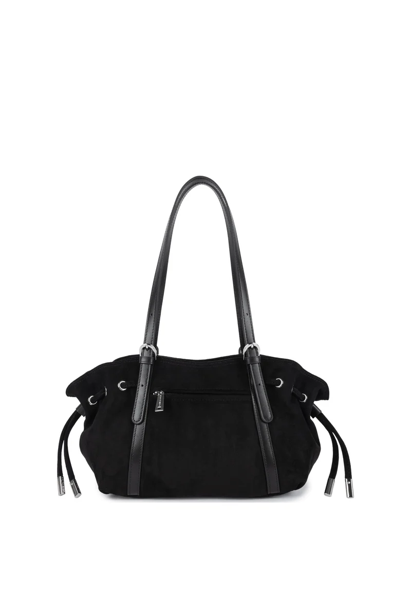 Lancaster Sac cabas épaule Zippé M Velvet Emma Noir