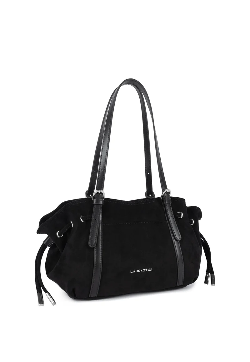 Lancaster Sac cabas épaule Zippé M Velvet Emma Noir