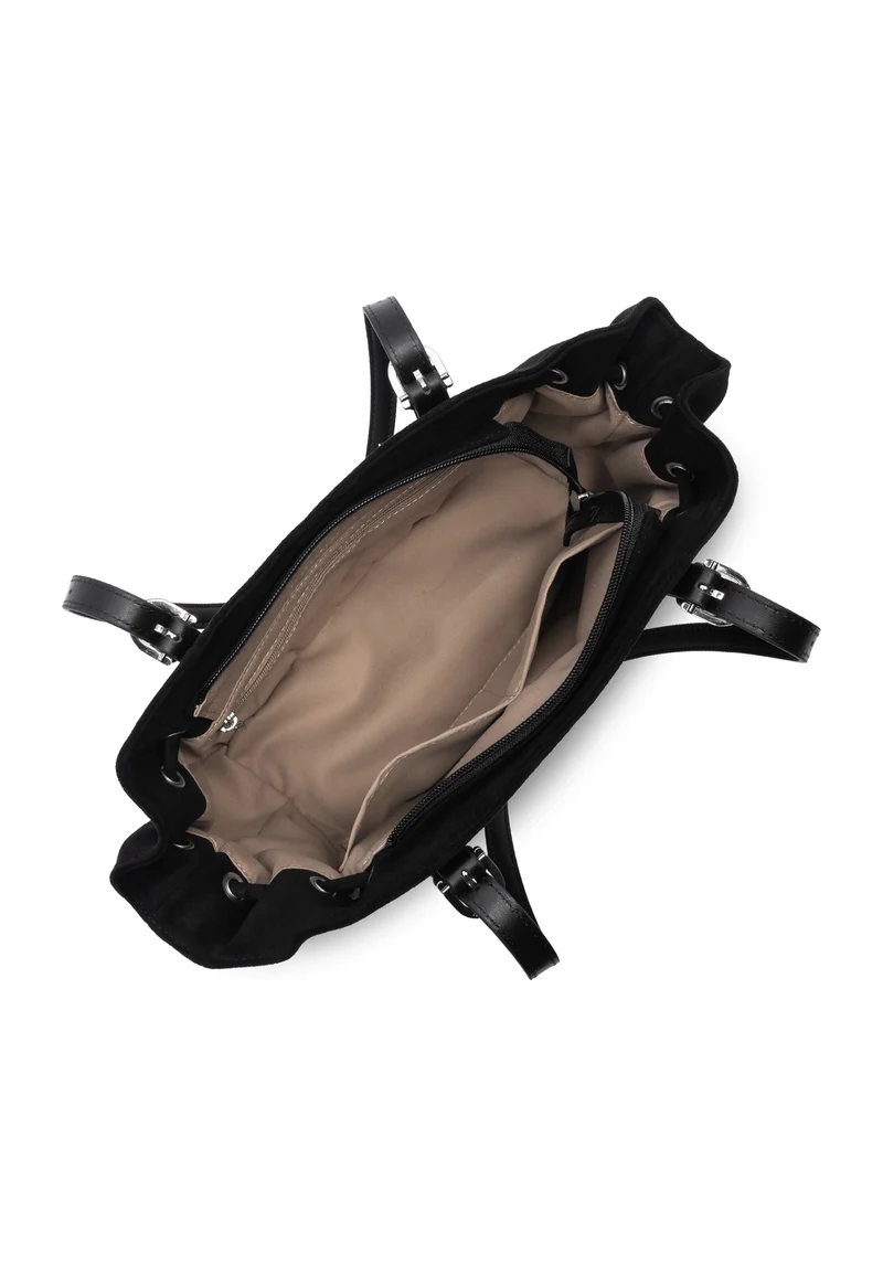 Lancaster Sac cabas épaule Zippé M Velvet Emma Noir