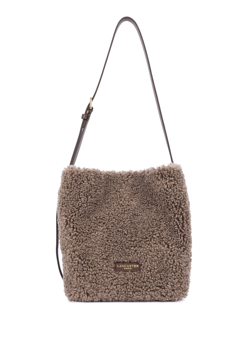 Lancaster Sac seau Aimantée Moumoute Marron