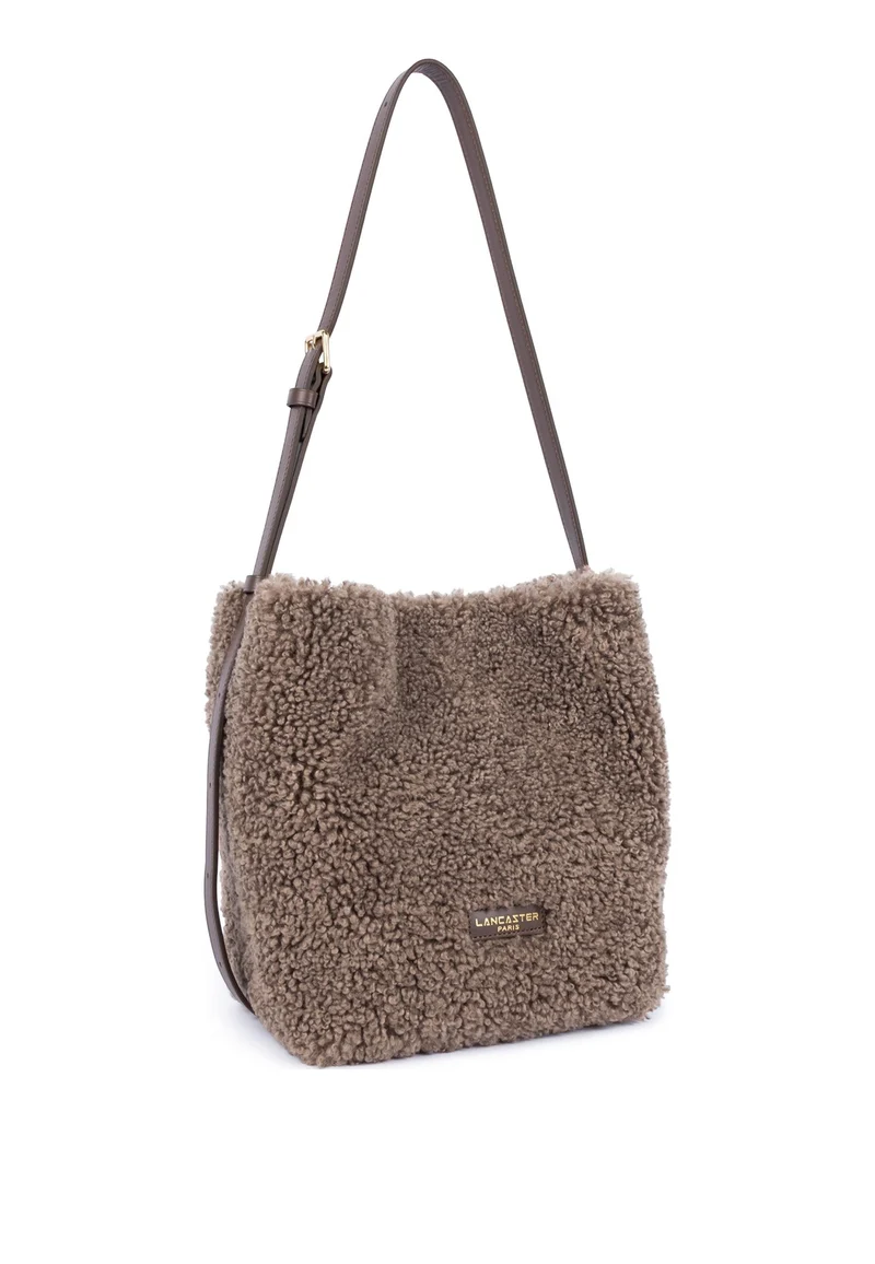 Lancaster Sac seau Aimantée Moumoute Marron
